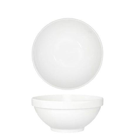 Tablekraft Core White Round Bowl Footed 200X90Mm Stack Rim