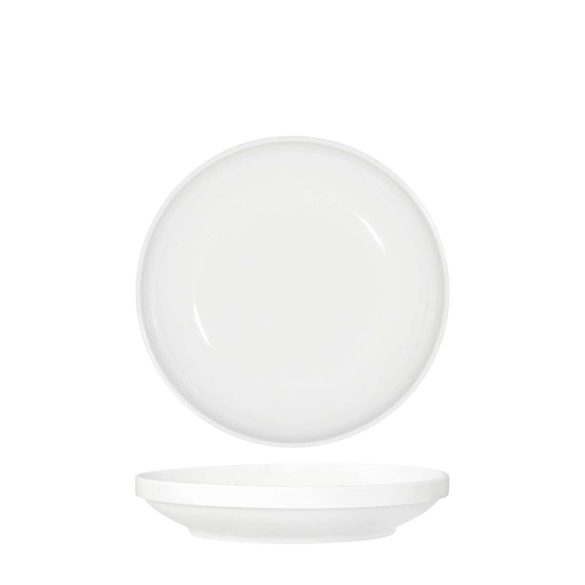 Tablekraft Core White Round Bowl Walled Lip 230x43mm (Sold in sets of 4)
