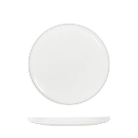 Tablekraft Core White Round Plate Walled Lip 270X26Mm