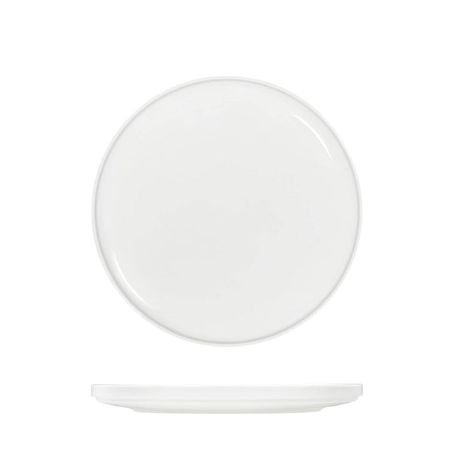Tablekraft Core White Round Plate Walled Lip 270X26Mm
