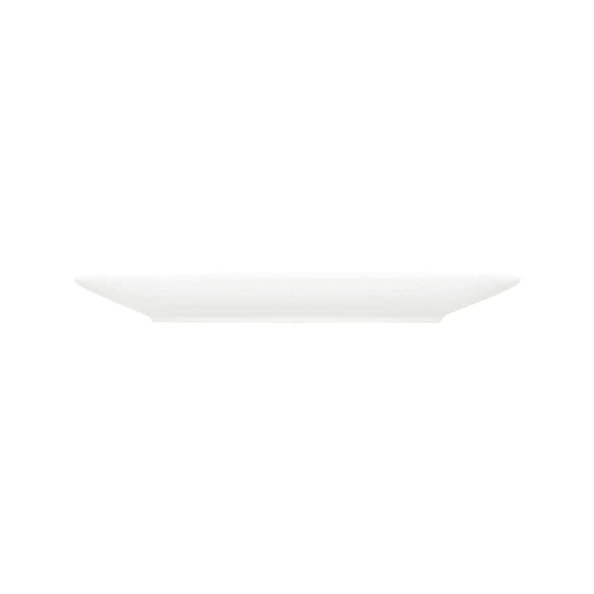 Tablekraft Core White Platter-Rectangle Coupe (Sold in sets of 4)