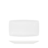 Tablekraft Core White Platter-Rectangle Coupe (Sold in sets of 4)