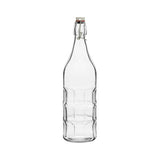 Trenton 1L Glass Beverage Bottles - Square, Round & Panelled Water Bottles (Set of 12)