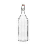 Glass Bottle-Panelled | Round | 1.0Lt