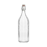 Trenton 1L Glass Beverage Bottles - Square, Round & Panelled Water Bottles (Set of 12)