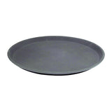 Caterrax Black Fiberglass Bar Trays - Round Non-Slip Serving Trays (11"-16")