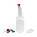 Caterrax Plastic Juice Pitchers - Square Commercial Beverage Containers (1L-2L)