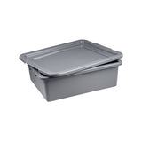 Caterrax Plastic Tote Box Lids - Heavy-Duty Storage Crate Covers