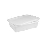 Caterrax Plastic Tote Box Lids - Heavy-Duty Storage Crate Covers