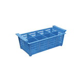 Caterrax Blue 8-Compartment Cutlery Baskets - Commercial Flatware Baskets