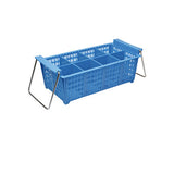 Caterrax Blue 8-Compartment Cutlery Baskets - Commercial Flatware Baskets