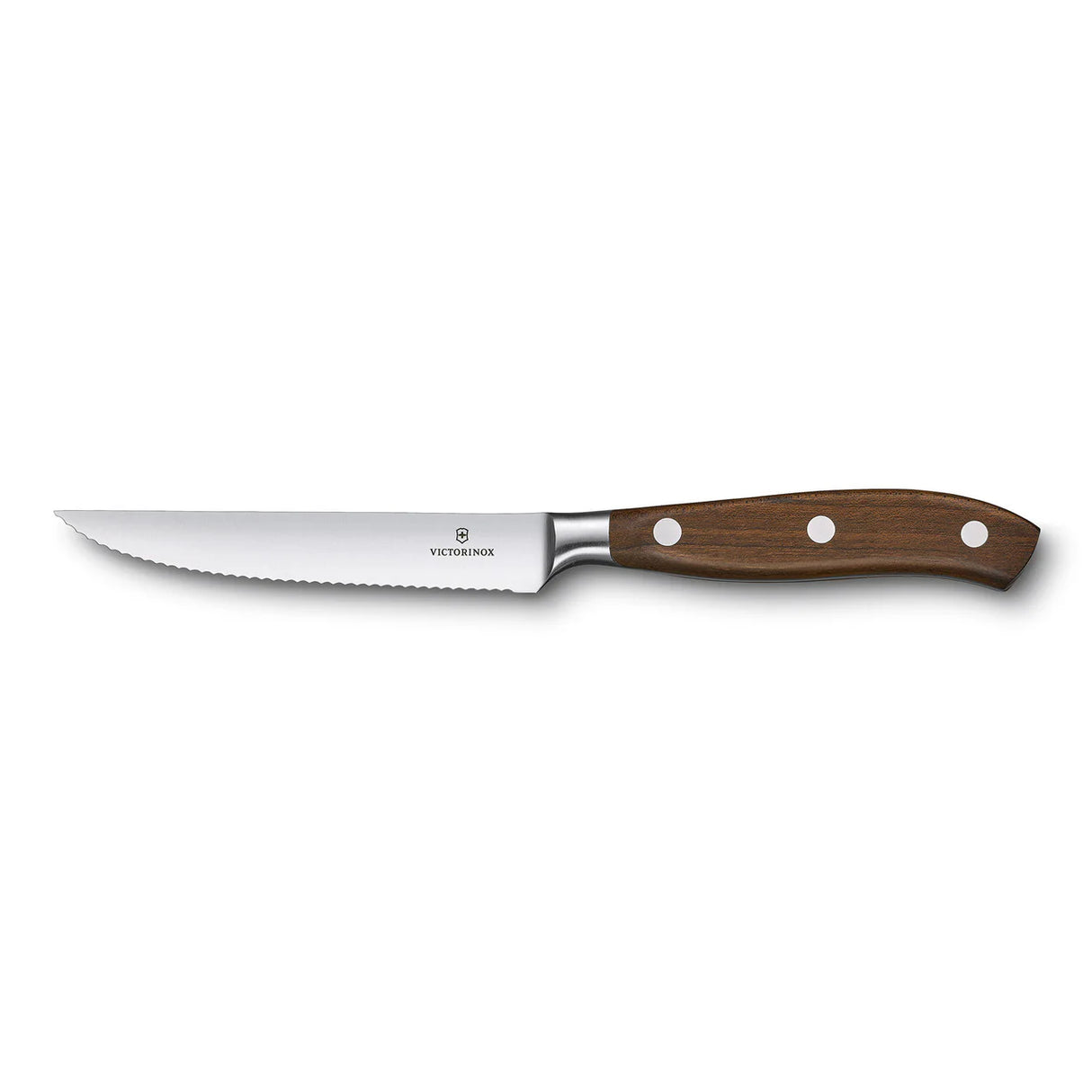 Steak and Pizza Knife, Wavy Edge 12cm - Wood