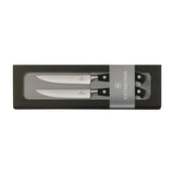 Steak and Pizza Knife 2 Piece Set, Wavy Edge 11cm - Black