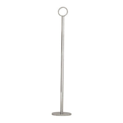 Trenton Heavy Base Ring Clip Table Number Stands - Tall Metal Menu Holders 70mm BASE