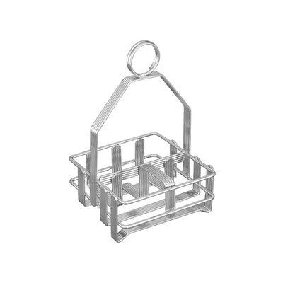 Trenton Chrome Condiment Caddies - Tabletop Salt, Pepper & Cruet Holders
