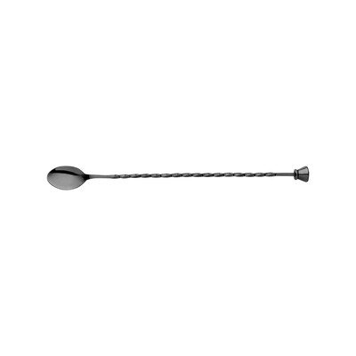 Moda Gunmetal Bar Spoons - Stainless Steel Cocktail Stirrers (320mm-410mm)