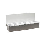 Trenton Stainless Steel Condiment Dispensers - Bar Garnish Trays (4-6 Comp)