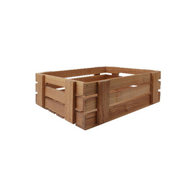 Athena Ash Wood Crate Modular Display Buffet Basket
