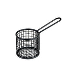 Moda Black Stainless Steel Food Presentation Serving Basket