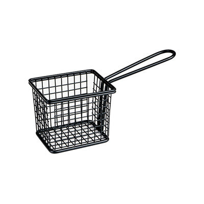 Moda Black Stainless Steel Food Presentation Serving Basket