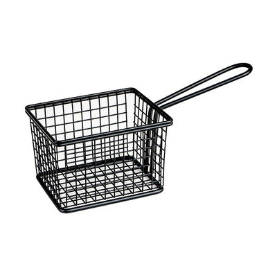 Moda Black Stainless Steel Food Presentation Serving Basket