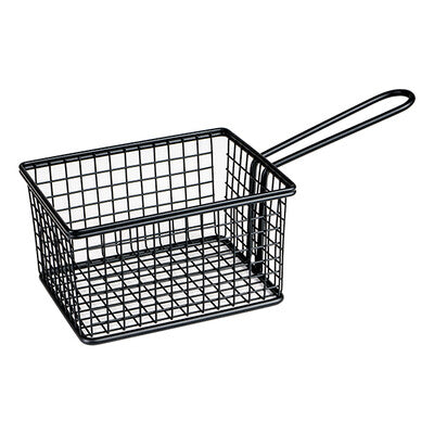 Moda Black Stainless Steel Food Presentation Serving Basket