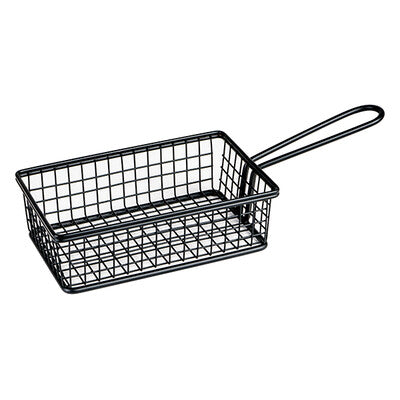 Moda Black Stainless Steel Food Presentation Serving Basket