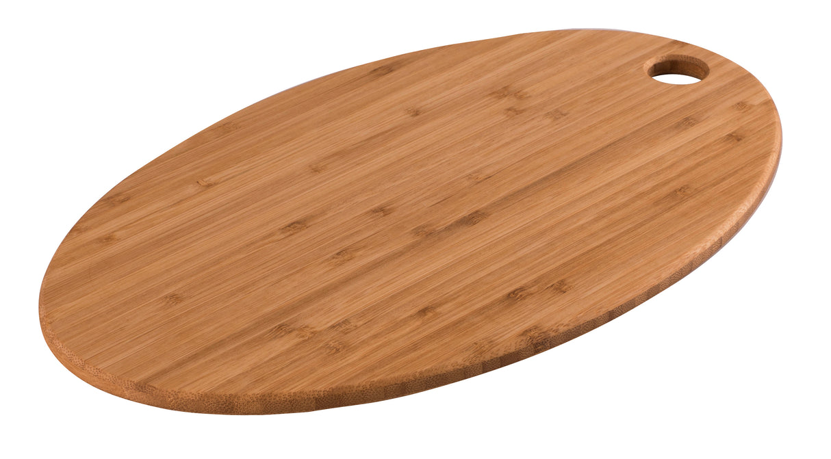 Tri-Ply Oval Utility Board, 35 x 21cm Bamboo