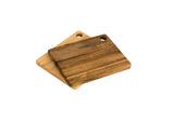 2 Piece Utility Board Set, 19.5 x 15 x 1.4cm Acacia+Rubberwood