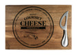 74577 - Rectangular Cheese / Serving Board with Knife, 30 x 20 x 2cm Acacia