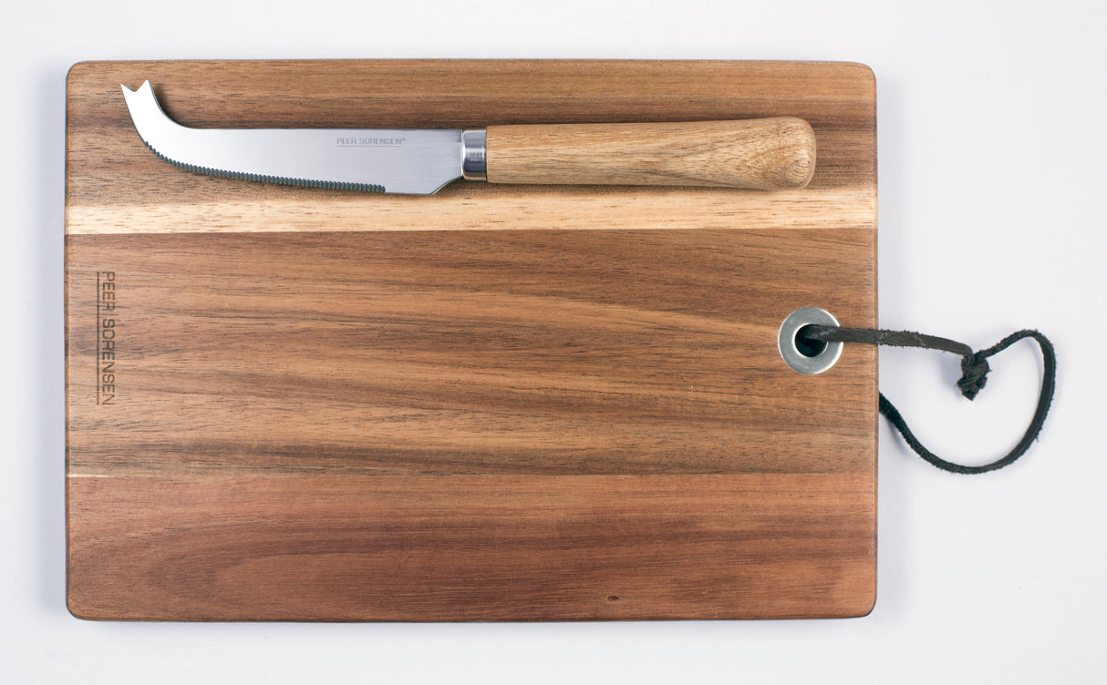 74581 - Rectangular Cheese / Serving Board with Serrated Cheese Knife, 24.5 x 17 x 1.5cm
20.5cm Serrated Knife Acacia