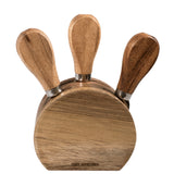 4 Piece Cheese Knife Block Set, 10 x 4.3 x 8.3cm
12.5cm Knives Acacia