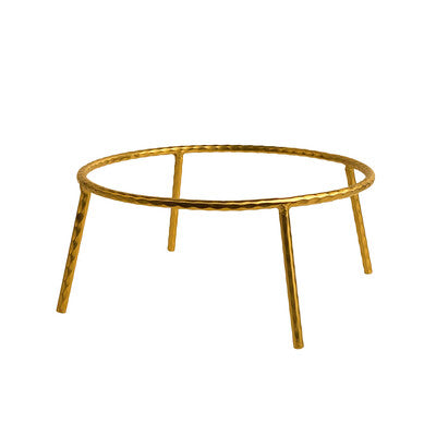 Athena Gold Stainless Steel Round Buffet Food Riser Display
