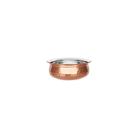 117.61 - Chef Inox Kadai Bowl Copper Plate 130x55mm (Sold in sets of 