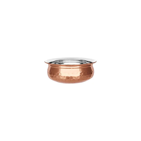 7498 - Chef Inox Kadai Bowl Copper Plate 150x65mm (Sold in sets of 