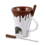 Nostalgia 4 Piece Chocolate Fondue Mug Set