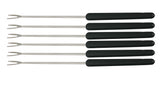 Meat Fondue Forks Set of 6 - Black