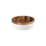 Moda Acacia Wood Round Food Serving Salad Bowl