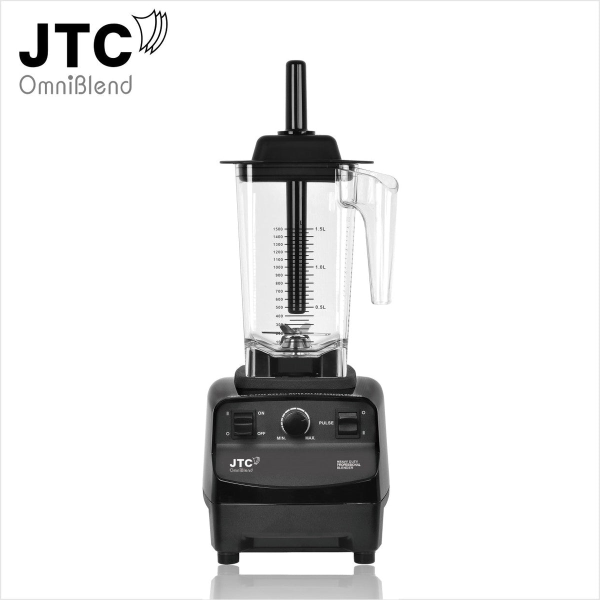 JTC OmniBlend TM-767 A - Professional Commercial Heavy Duty Blender with 1.5 Liter BPA-Free Tritan Jug