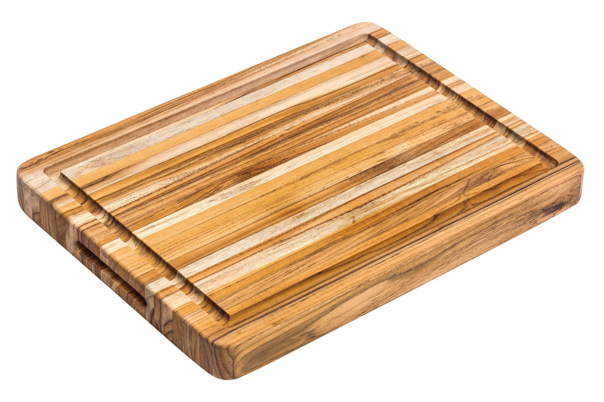 Traditional Cutting Board w/juice Canal, 41 x 31 x 3.8 - Teak