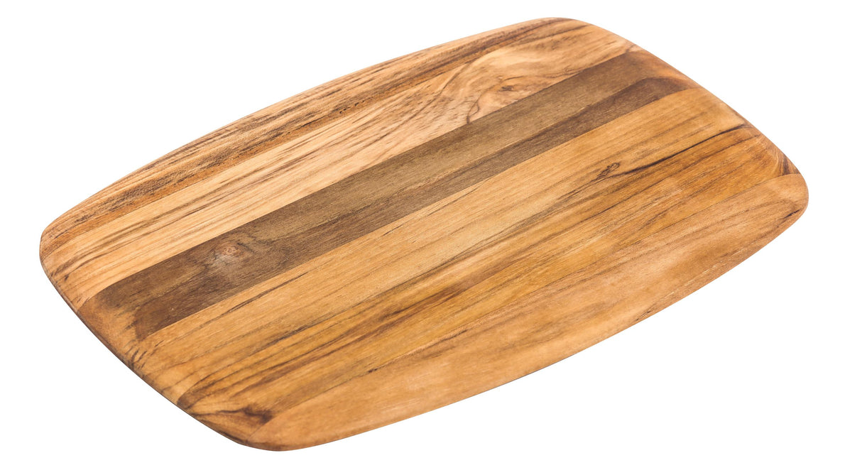 Elegant Rectangle Serving & Cutting Board, 30.5 x 20 x 1.5 Teak