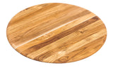 Elegant Round Serving & Cutting Board, 46 Ø x 1.5 Teak