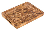 Butcher Block Carving & Cutting Board, 42 x 30.5 x 3.8 Teak