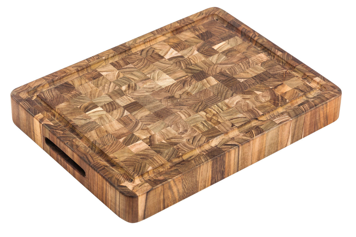 Butcher Block Carving & Cutting Board Extra Thick, 52 x 36 x 6.4 Teak