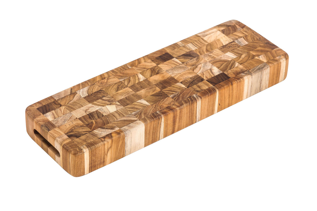 Butcher Block Long Serving & Cutting Board, 46 x 15 x 5.1 Teak