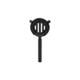 77068 - Chef Inox Bar Strainer W/Pipe Handle S/S Powder Coated Black (Sold in sets of 12)