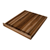 Double-sided Countertop Cutting Board, 54 x 46 x 2.5 Teak