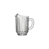 Trenton Clear Plastic Water Pitcher Beverage Jug (Set of 12)