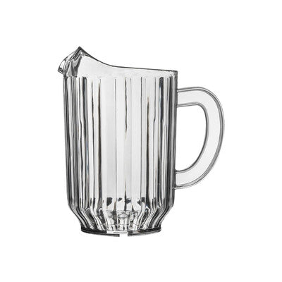 Trenton Clear Plastic Water Pitcher Beverage Jug (Set of 12)