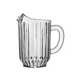 Trenton Clear Plastic Water Pitcher Beverage Jug (Set of 12)